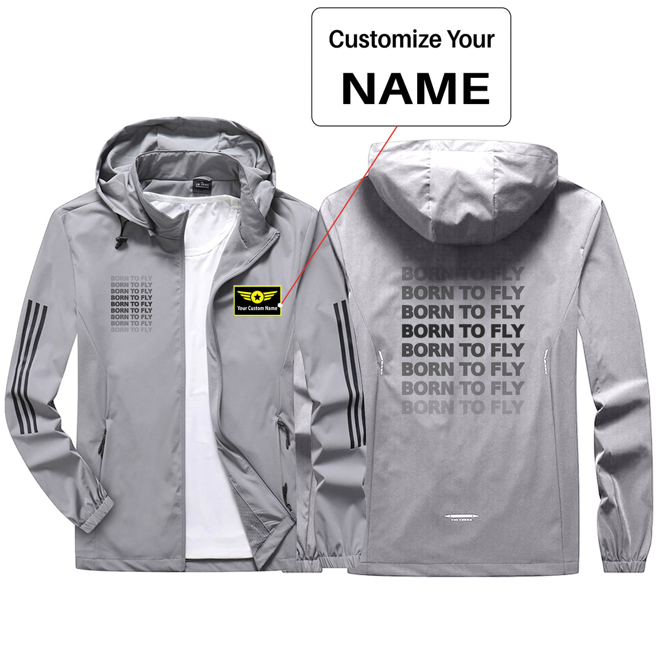 Born To Fly Opacity Design Sport & Running Jackets