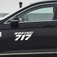 Thumbnail for Boeing 717 & Text Designed Car Sticker