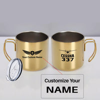 Thumbnail for Cessna 337 & Plane Designed Stainless Steel Portable Mugs