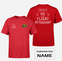 Thumbnail for Trust Me I'm a Flight Attendant Designed Double-Side T-Shirts