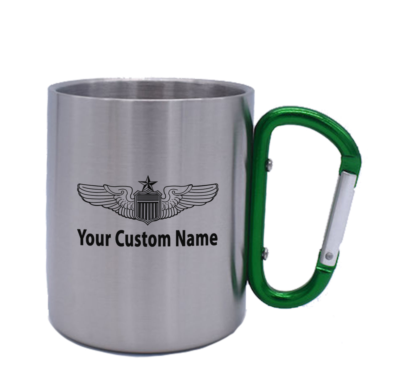 Custom Name (US Air Force & Star) Designed Stainless Steel Outdoors Mugs