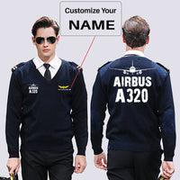 Thumbnail for Airbus A320 & Plane Designed Wool Pilot Sweaters