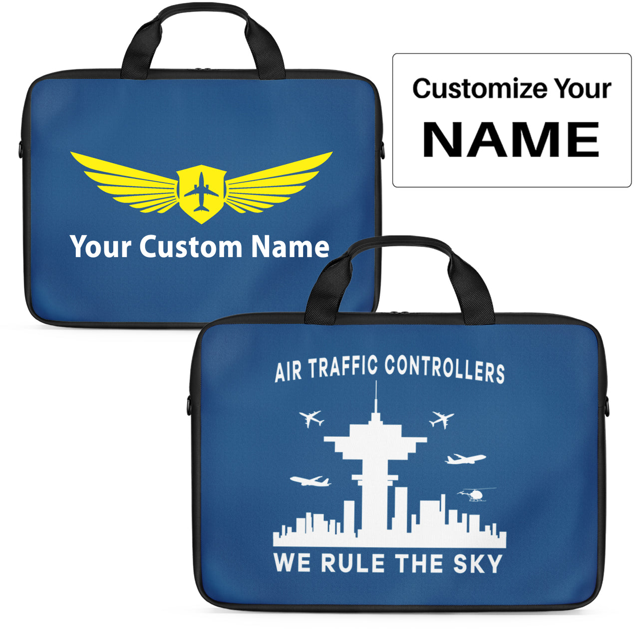 Air Traffic Controllers - We Rule The Sky Designed Laptop & Tablet Bags