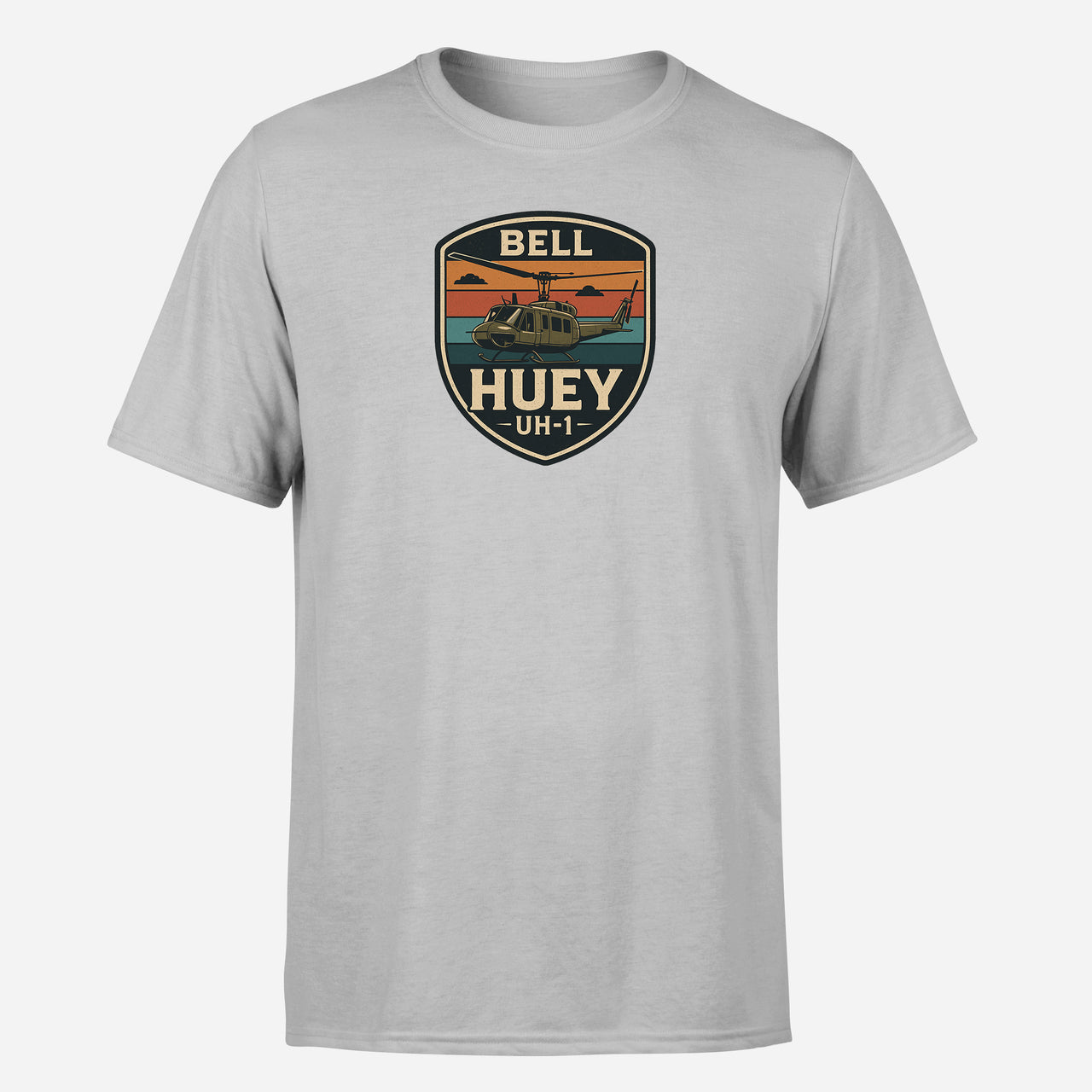 Retro BELL HUEY UH-1 Design Super Quality T-Shirts