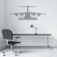 Thumbnail for Airbus A400M Silhouette Designed Wall Metal Signs