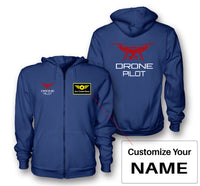 Thumbnail for Drone Pilot Designed Zipped Hoodies