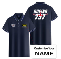 Thumbnail for Amazing Boeing 737 Designed Stylish Polo T-Shirts (Double-Side)
