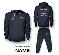 Thumbnail for The Sky is Calling and I Must Fly Designed Zipped Hoodies & Sweatpants Set