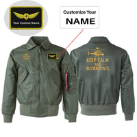 Thumbnail for Keep Calm and Autorotate Designed Embroidered Patch Attachable Jackets