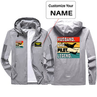 Thumbnail for Husband & Dad & Pilot & Legend Sport & Running Jackets