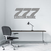 Thumbnail for 777 Flat Text Designed Wall Metal Signs