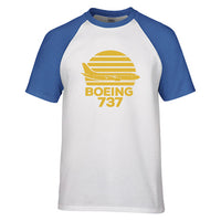 Thumbnail for Retro Boeing 737 Designed Raglan T-Shirts