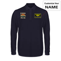 Thumbnail for Retro Piper PA-46 Designed Long Sleeve Polo T-Shirts