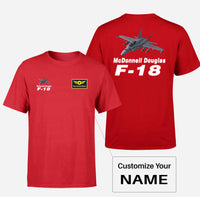 Thumbnail for The McDonnell Douglas F18 Designed Double-Side T-Shirts
