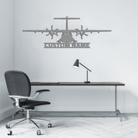 Thumbnail for ATR-72 Silhouette Designed Wall Metal Signs