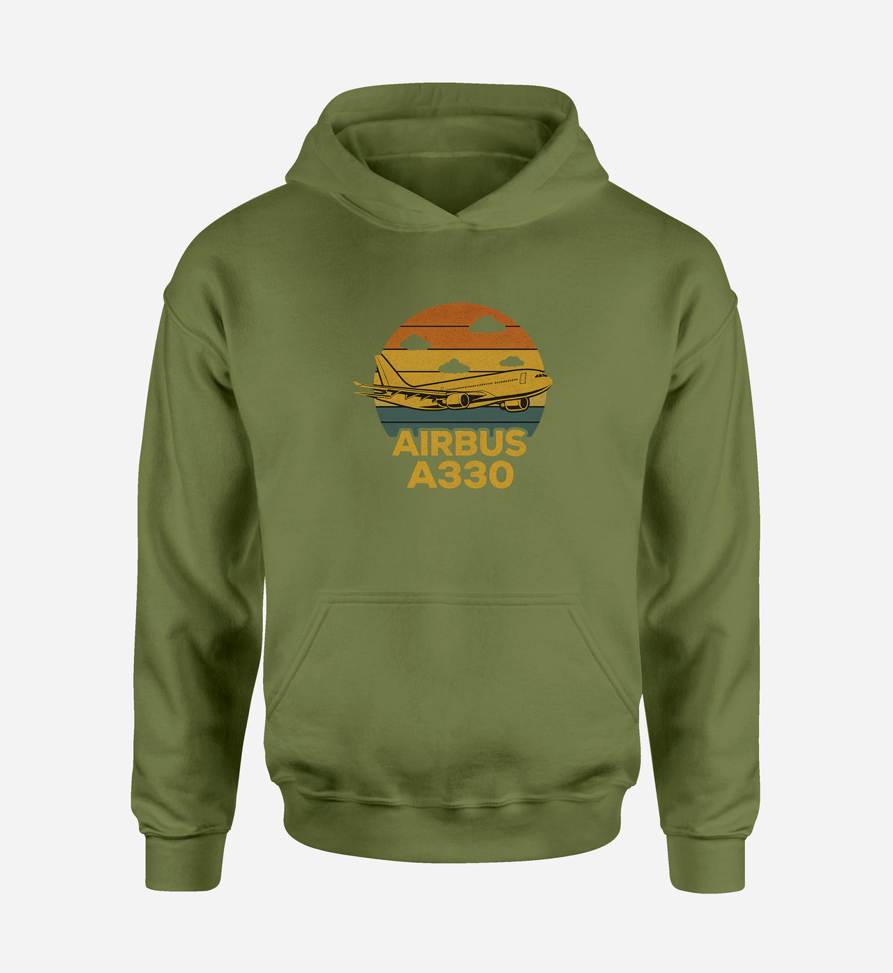 Retro Airbus A330 Designed Hoodies