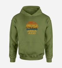 Thumbnail for Retro Airbus A330 Designed Hoodies