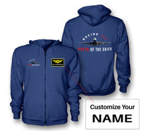 Thumbnail for Boeing 747 Queen of the Skies Designed Zipped Hoodies