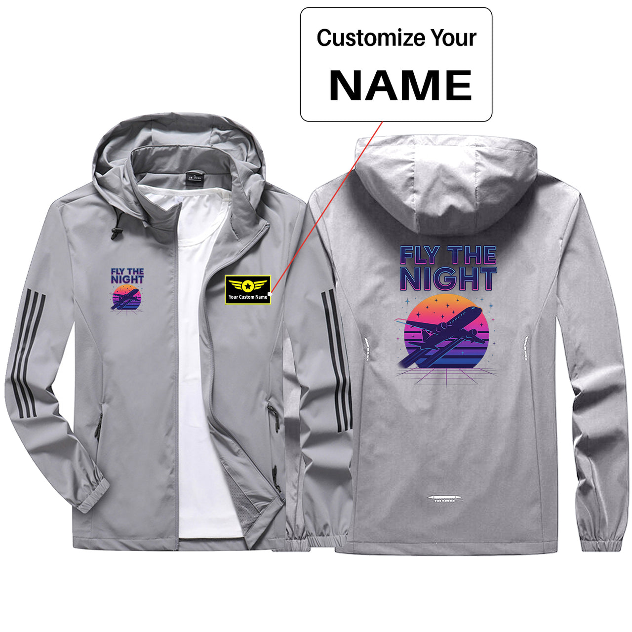 Fly The Night Design Sport & Running Jackets