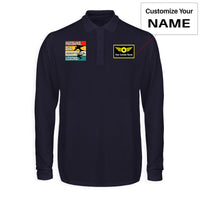 Thumbnail for Husband & Dad & Aircraft Mechanic & Legend Designed Long Sleeve Polo T-Shirts