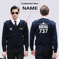 Thumbnail for Boeing 737 & Plane Designed Wool Pilot Sweaters