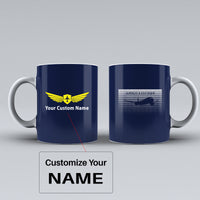 Thumbnail for Airbus A350XWB & Dots Designed Ceramic White Mugs