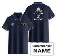 Thumbnail for Keep Calm I'm a Pilot Designed Stylish Polo T-Shirts (Double-Side)