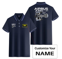 Thumbnail for Airbus A350 & Trent Wxb Engine Designed Stylish Polo T-Shirts (Double-Side)