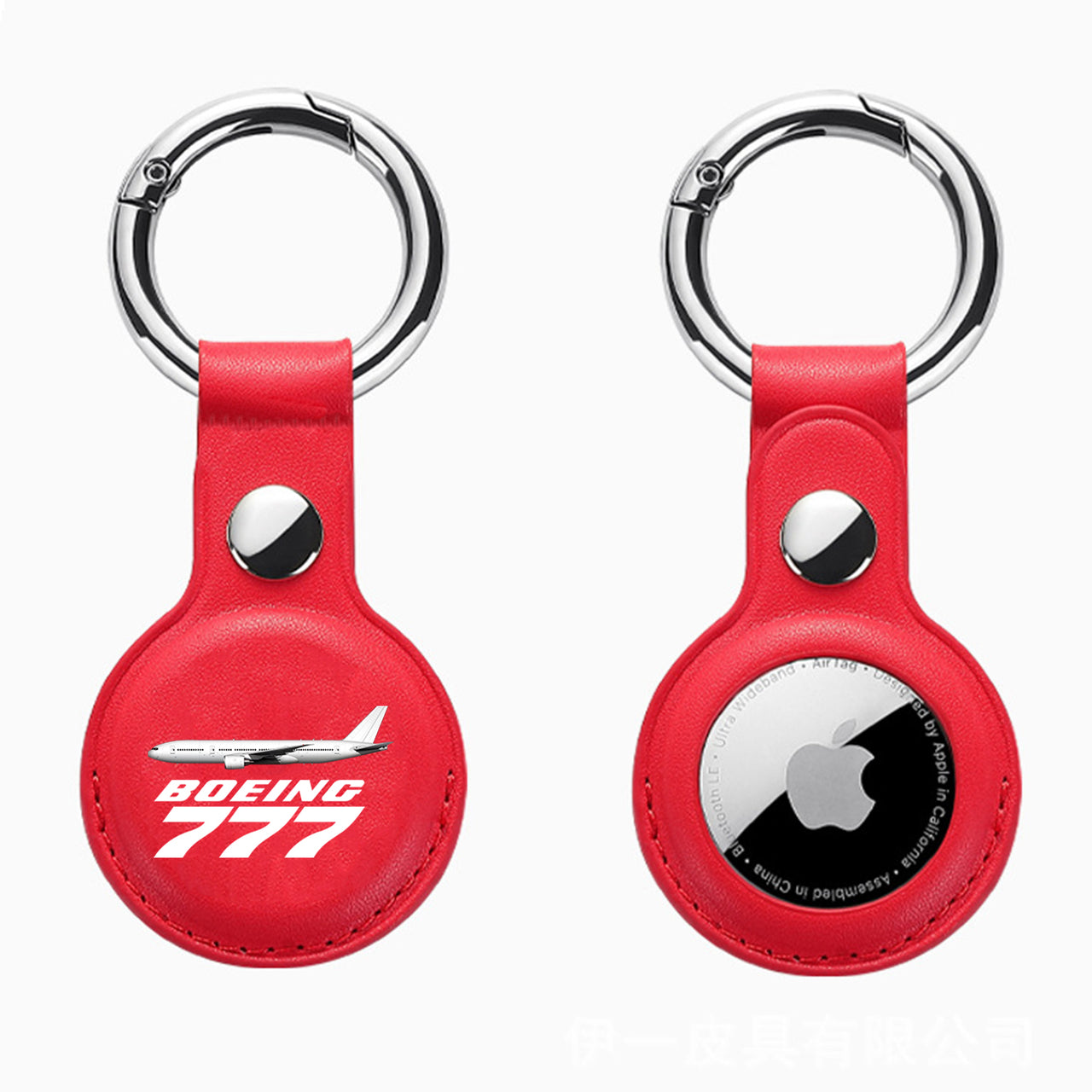 The Boeing 777 Design Airtags Leather Cases