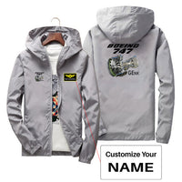 Thumbnail for Boeing 747 & GENX Engine Designed Thin Windbreaker Jackets - view 5