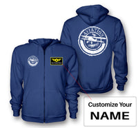 Thumbnail for Aviation Lovers Designed Zipped Hoodies