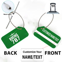 Thumbnail for Boeing 787 & Plane Designed Fashion Metal Luggage Tags