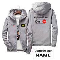 Thumbnail for Airplane Mode On Designed Thin Windbreaker Jackets