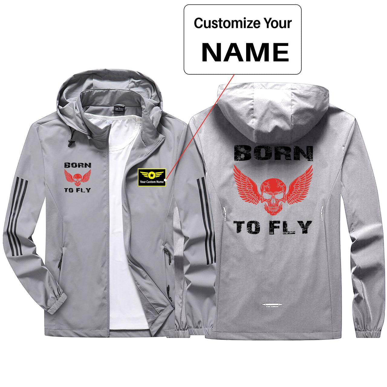 Born To Fly SKELETON Sport & Running Jackets