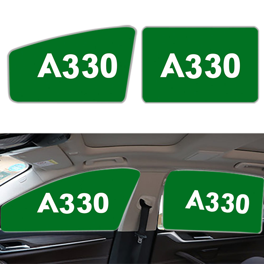 A330 Flat Text Designed Car Sun Shade (Side window)
