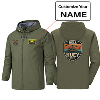 Thumbnail for Retro BELL HUEY UH-1 Designed Rain Jackets & Windbreakers