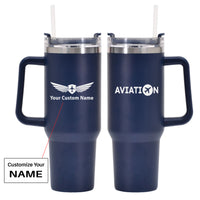 Thumbnail for Aviation Designed 40oz Stainless Steel Car Mug With Holder