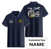 Thumbnail for Airbus A380 & GP7000 Engine Designed Stylish Polo T-Shirts (Double-Side)