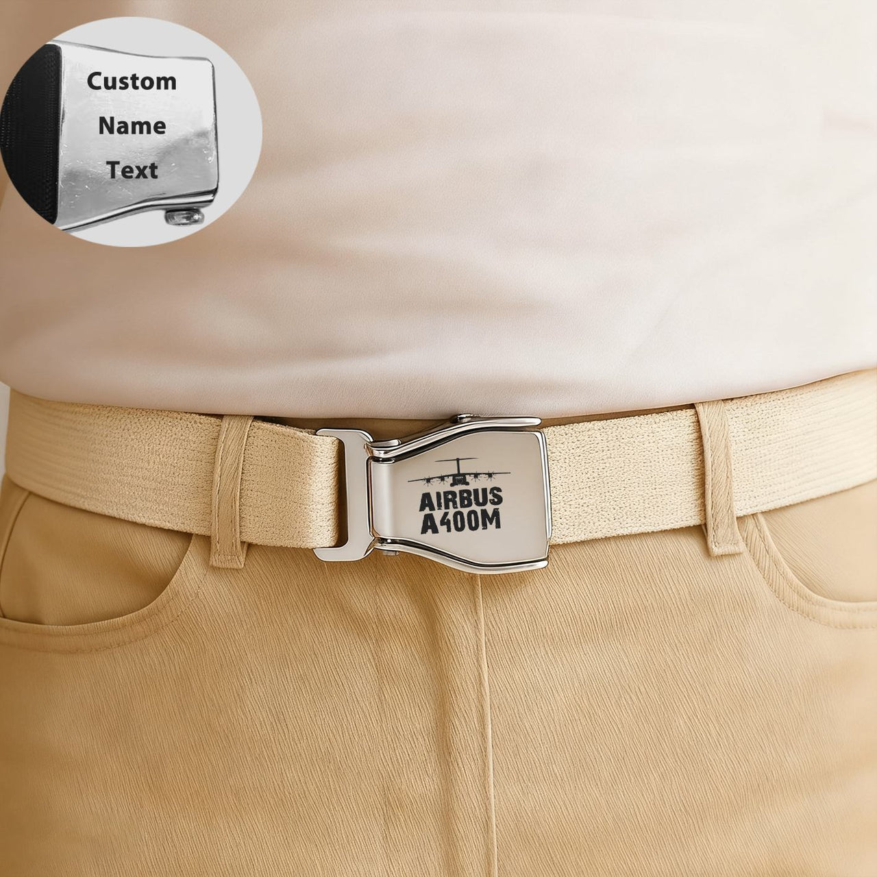 Airbus A400M & Plane Designed Fashion Airplane Seat Belts