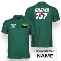 Thumbnail for Amazing Boeing 737 Designed Double Side Polo T-Shirts