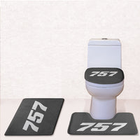 Thumbnail for 757 Flat Text Designed Toilet Seat Cover Three-piece Set