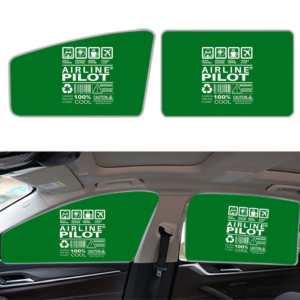 Airline Pilot Label Designed Car Sun Shade (Side window)