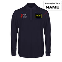 Thumbnail for Trust Me I'm an Air Traffic Controller Designed Long Sleeve Polo T-Shirts