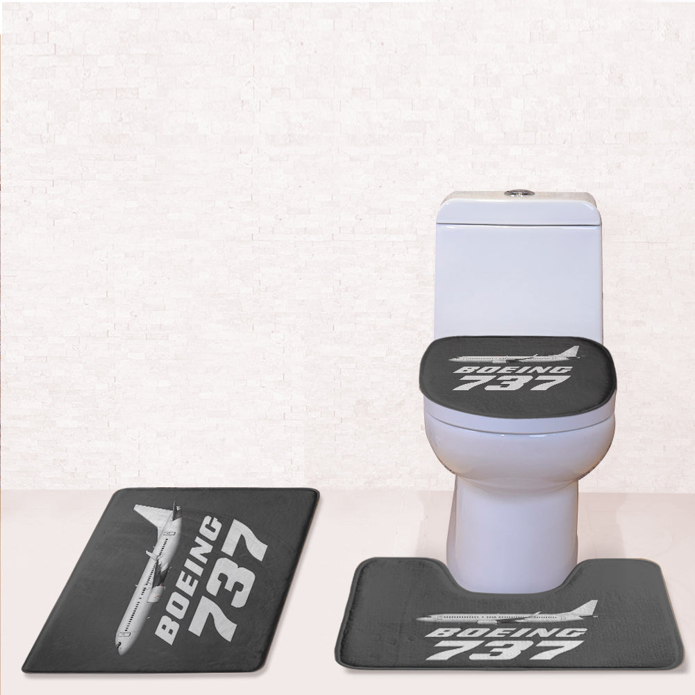The Boeing 737 Designed Toilet Seat Cover Three-piece Set