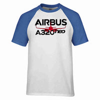 Thumbnail for Amazing Airbus A320neo Designed Raglan T-Shirts