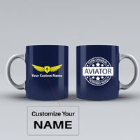 Thumbnail for 100 Original Aviator Designed Ceramic White Mugs