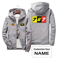 Thumbnail for Flat Colourful 767 Designed Thin Windbreaker Jackets