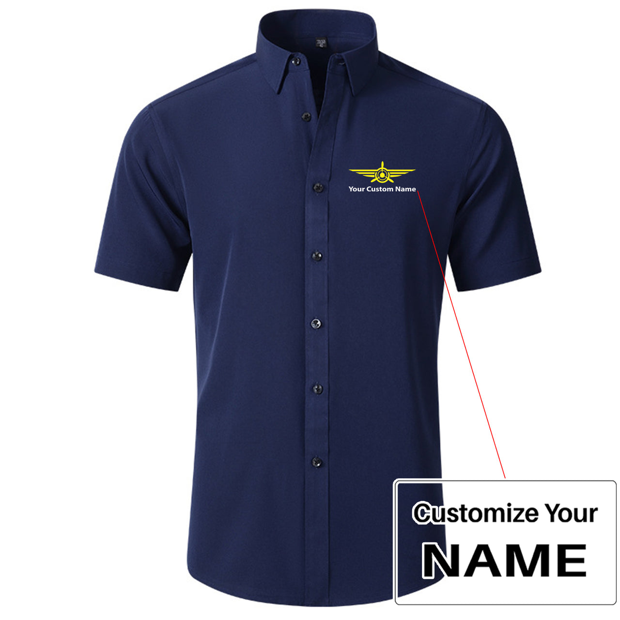 Custom Name (Badge 3) Design Super Quality Short Sleeve Shirts