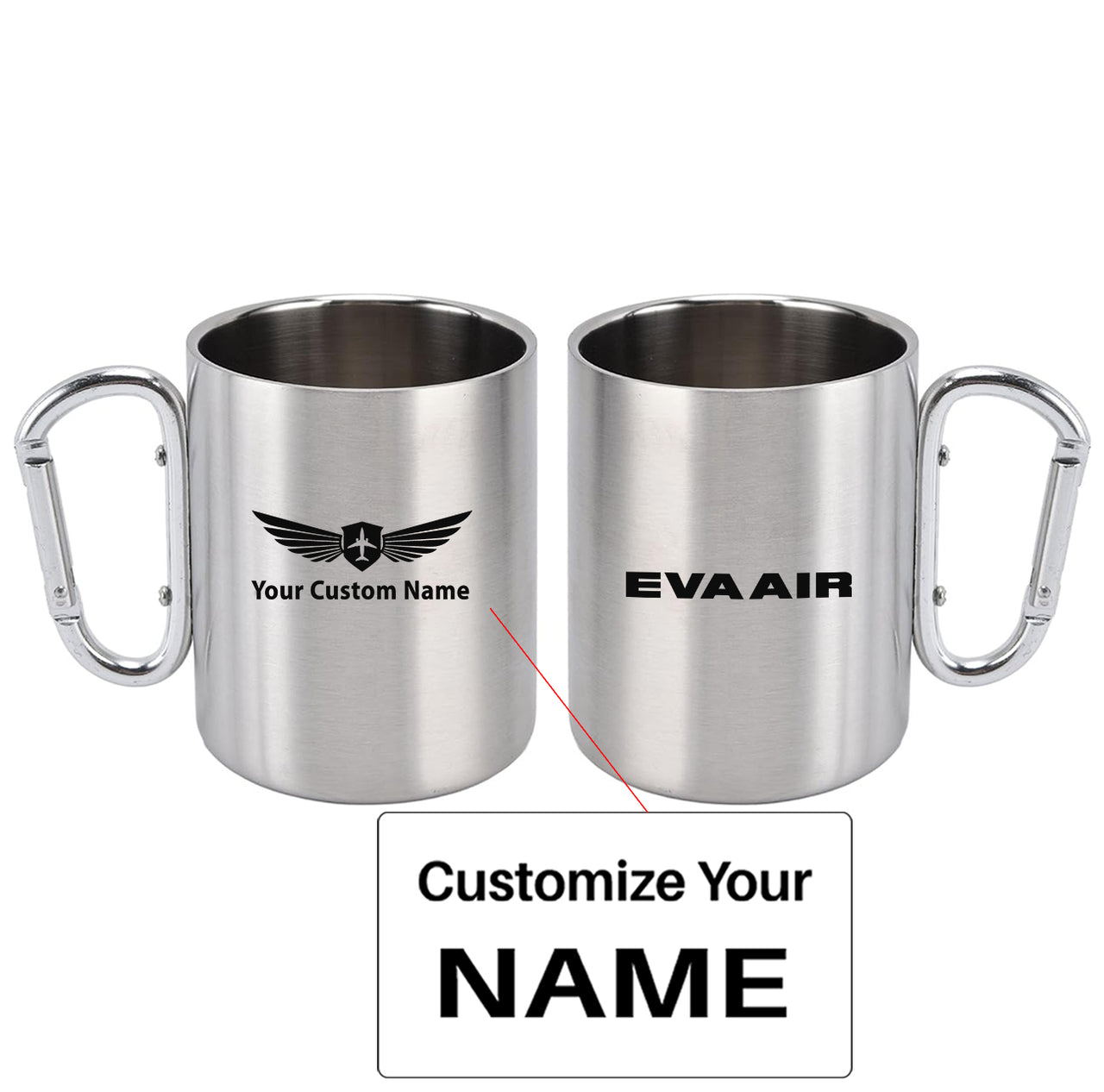 EVA Air Airlines Designed Stainless Steel Outdoors Mugs
