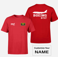 Thumbnail for Boeing 737 Printed Designed Double-Side T-Shirts